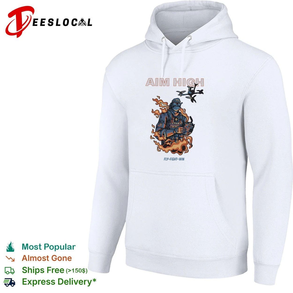 Aim High Fly-Fight-Win Drone Pilot fpv T-shirt