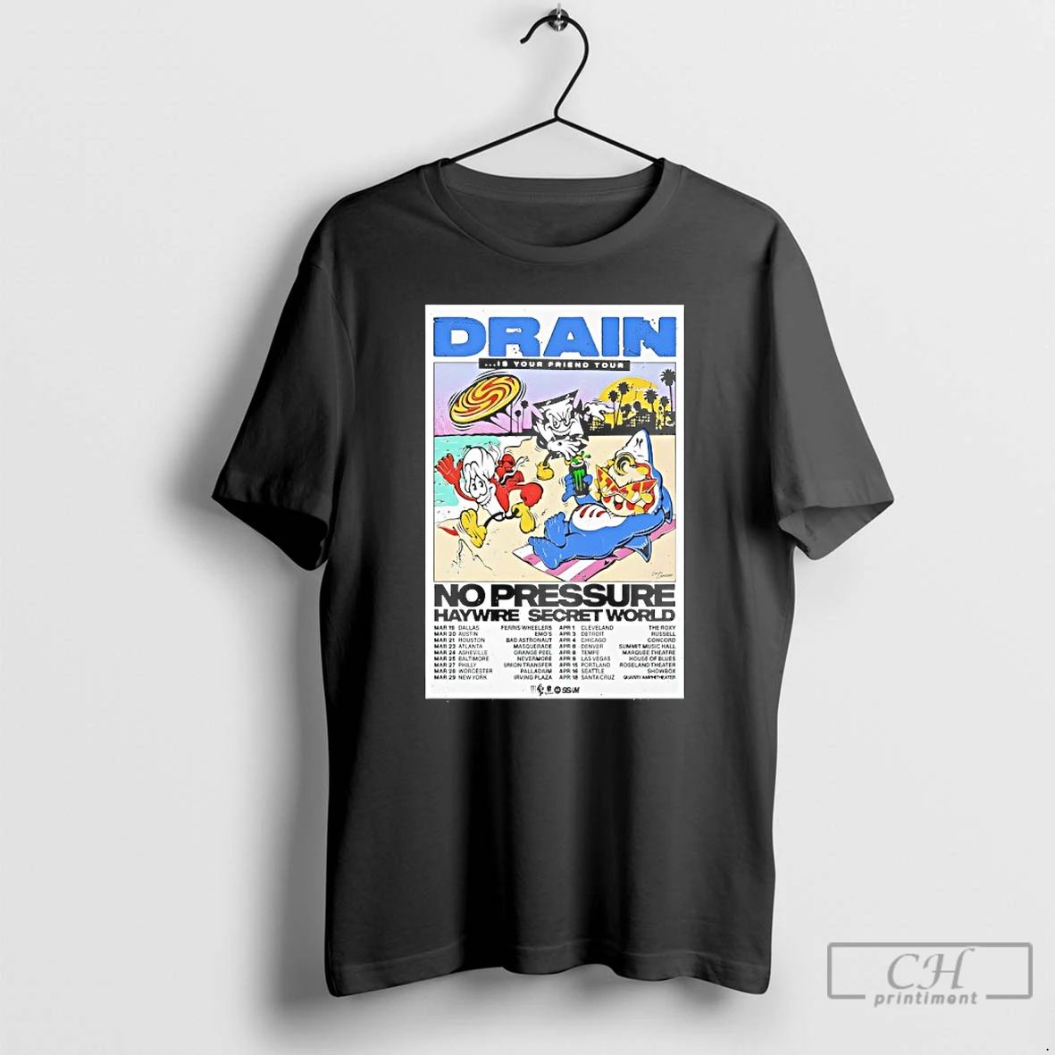 Premium Drain Is Your Friend Tour 2026 T Shirts