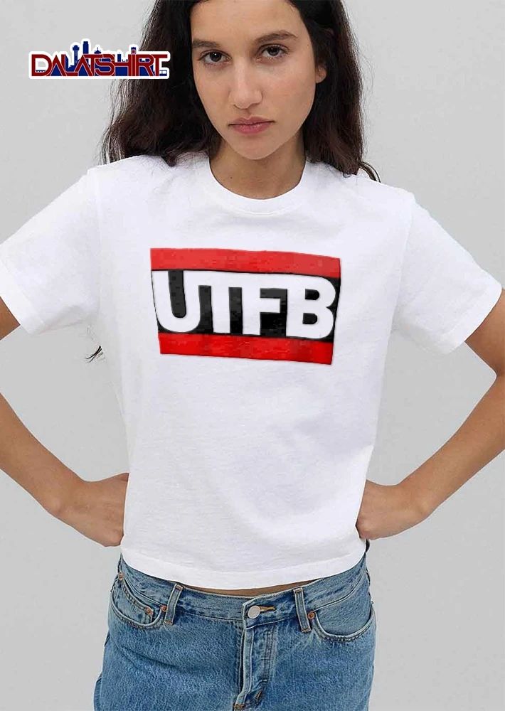 Utfb Bold White Lettering Red Black Horizontal Banner Flag shirt