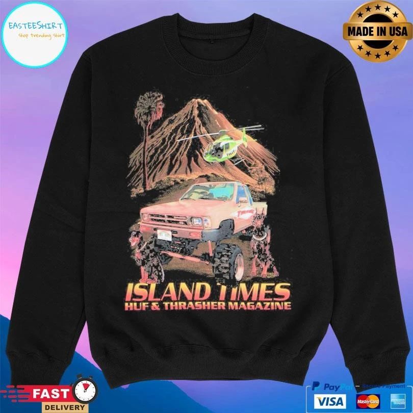Island Times Huf And Thrasher Magazine T-shirts
