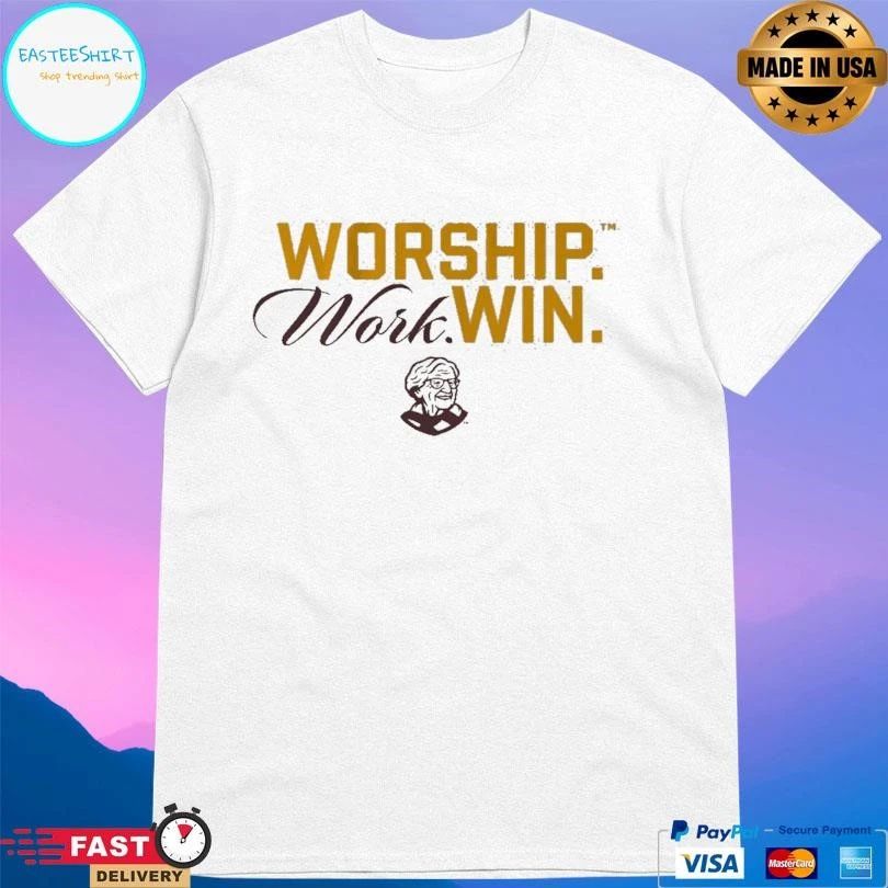The Sister Jean Legacy Collection Worship Work Win T-shirts