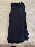 Hanes Classic Ribbed Black Tank Size Medium