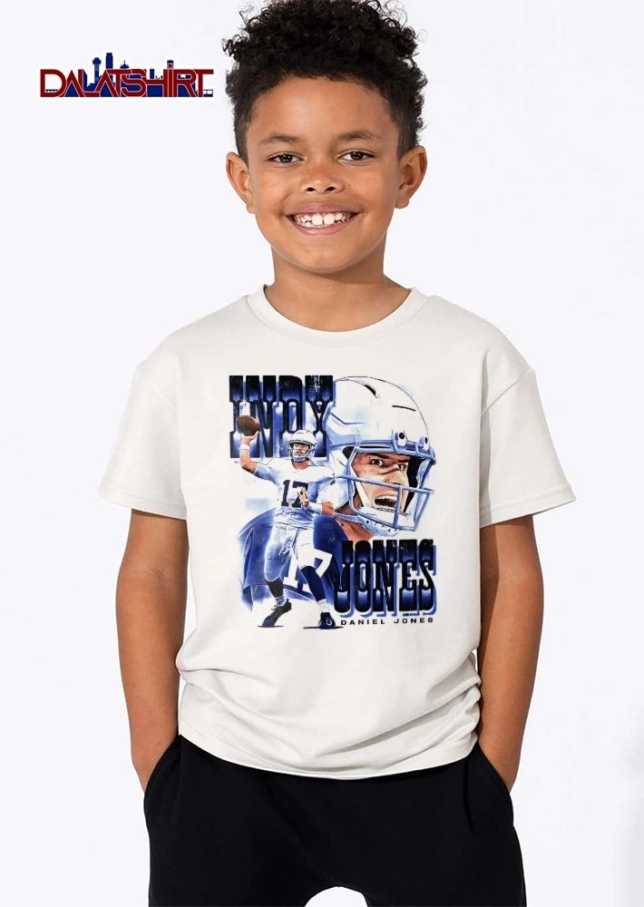 Indy Jones Daniel Quarterback Throwing Football Helmet Close Up shirt