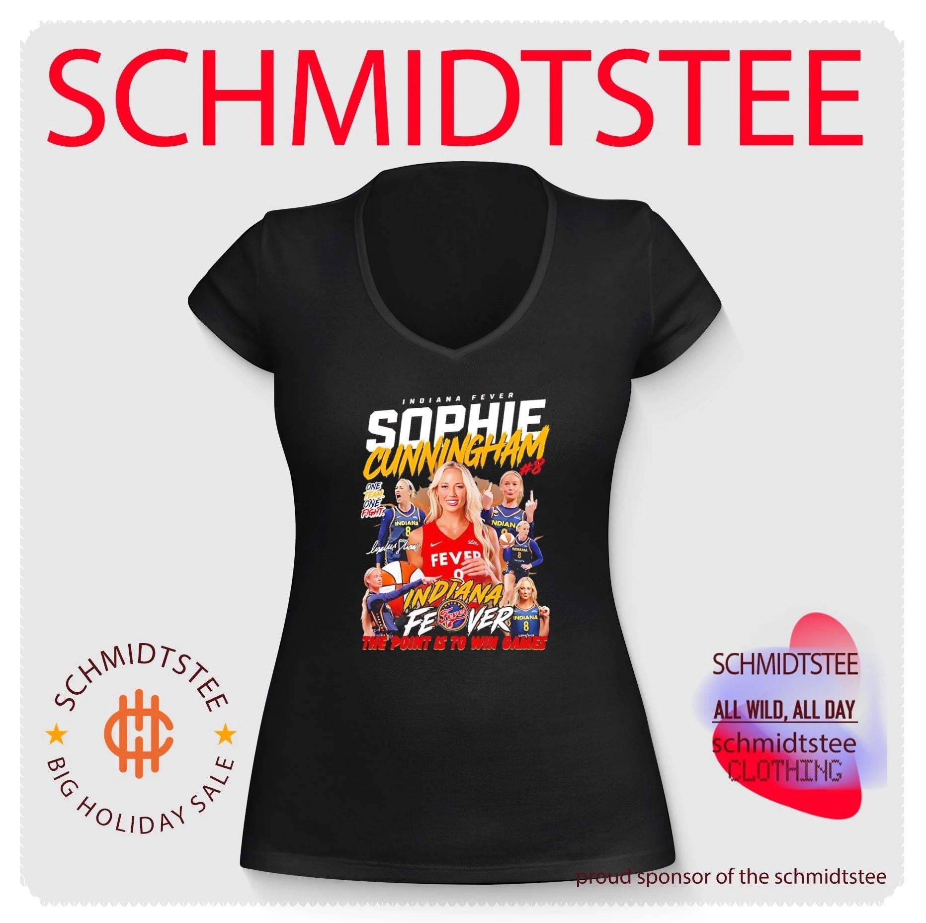 Indiana Fever Sophie Cunningham one team one fight the point is to win games shirt