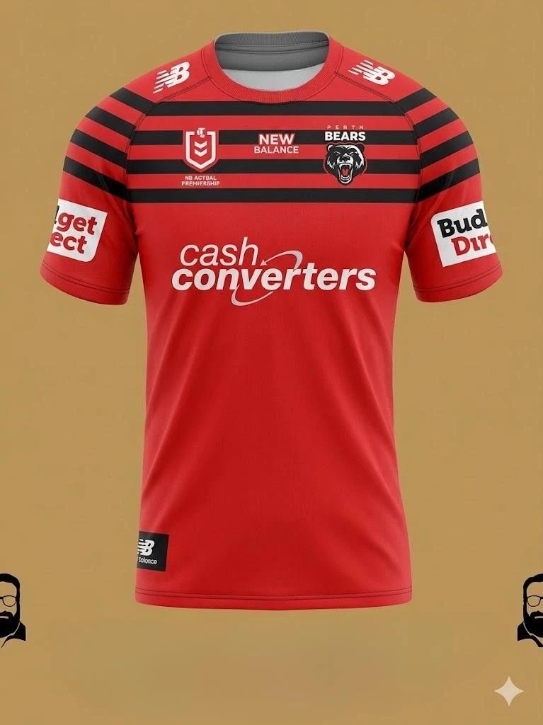 Perth Bears Telstra Premiership Rugby League Shirt