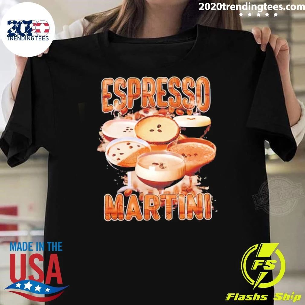 Espresso Martini Collage Bootleg Graphic Shirt