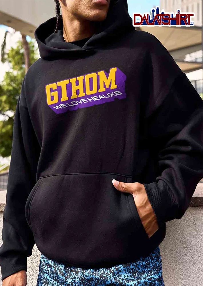 Gthom We Love Heauxs 3d Yellow Block Letters Purple Shadow shirt
