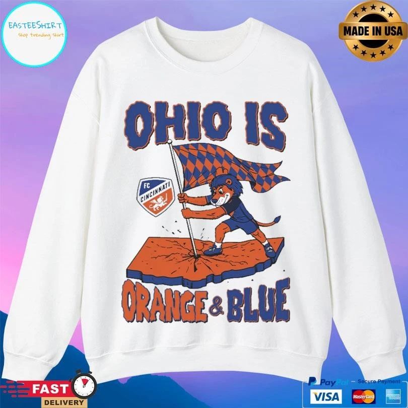 Ohio Is Orange And Blue Fc Cincinnati T-shirts