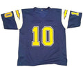 Custom  Herbert Royal Blue Mesh Football Jersey