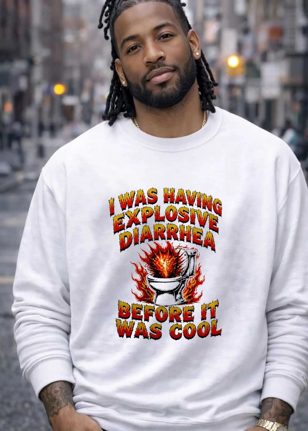 Toilet Humor Apparel I Was Having Explosive Diarrhea Before It Was Cool T-Shirt