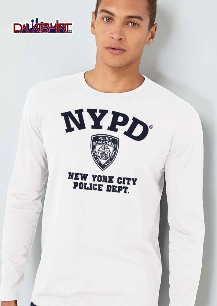 Nypd New York City Police Dept Shield Badge Logo Distressed shirt