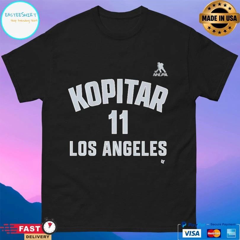 Anze Kopitar 11 Los Angeles Kings Name And Number T-shirts