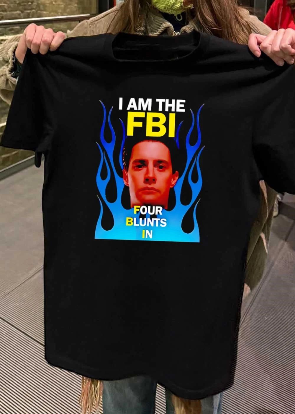 Special Agent Dale Cooper I Am The FBI Four Blunts In T-Shirt