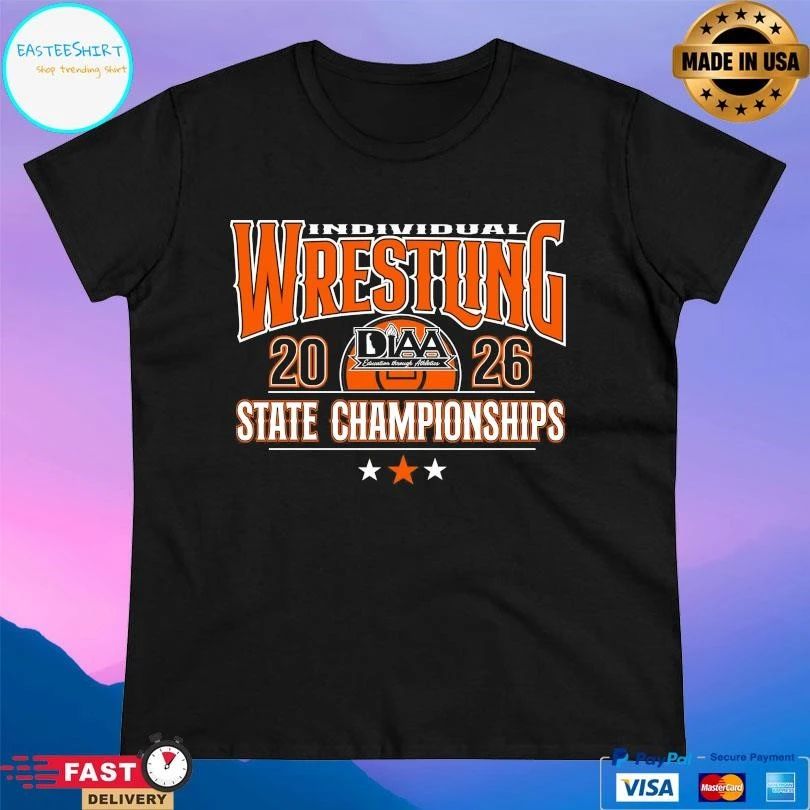 DIAA Individual Wrestling 2026 State Championships T-shirts