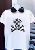 Checkered Cupcake Crossbones T-Shirt