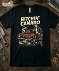 Bitchin Camaro T-Shirt Retro Muscle Car Graphic Tee Punk Greaser XS-5X