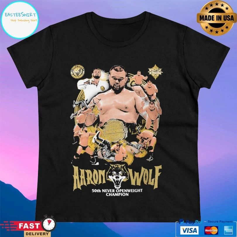Aaron Wolf 50th Never Openweight Champion T-shirts