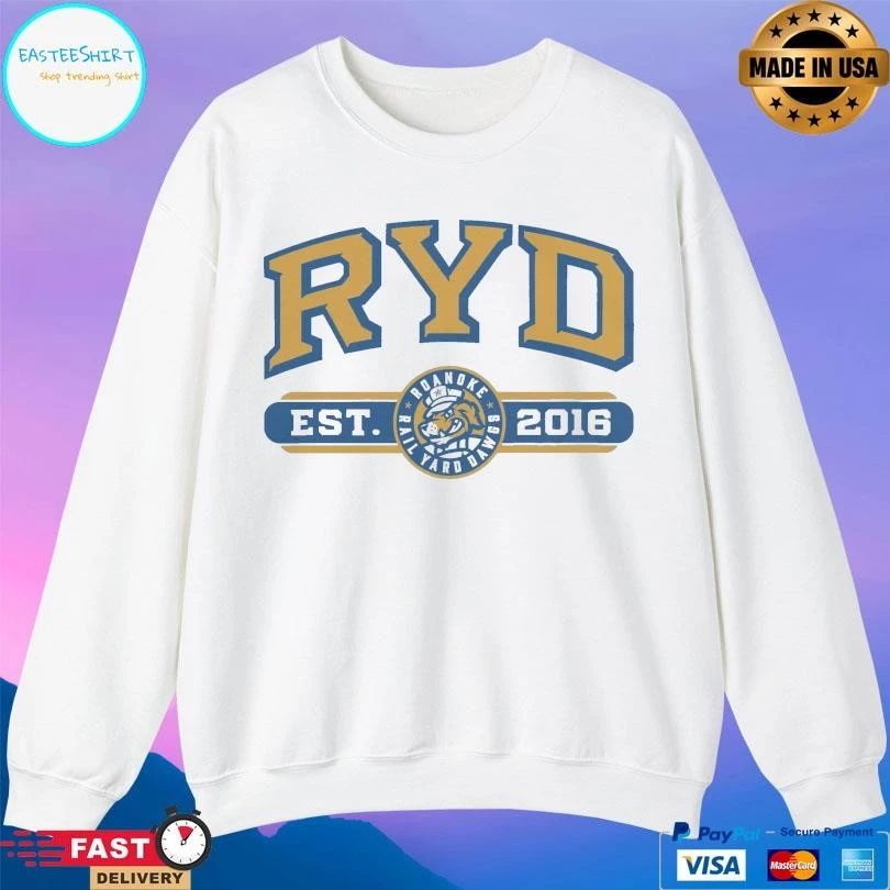 RYD Roanoke Rail Yard Dawgs Est 2016 T-shirts