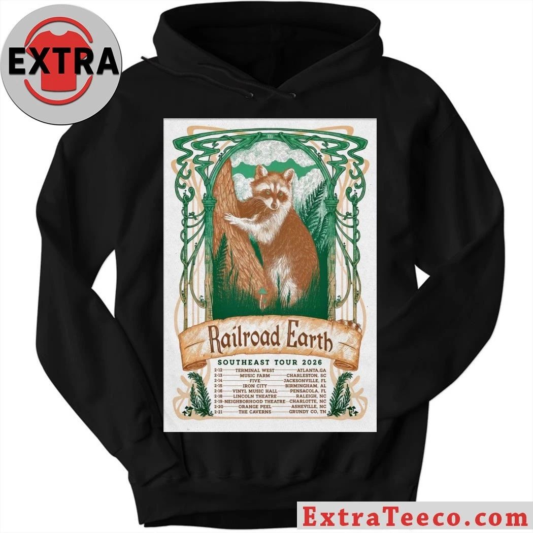 Railroad Earth Southeast 2026 Tour Poster Shirt