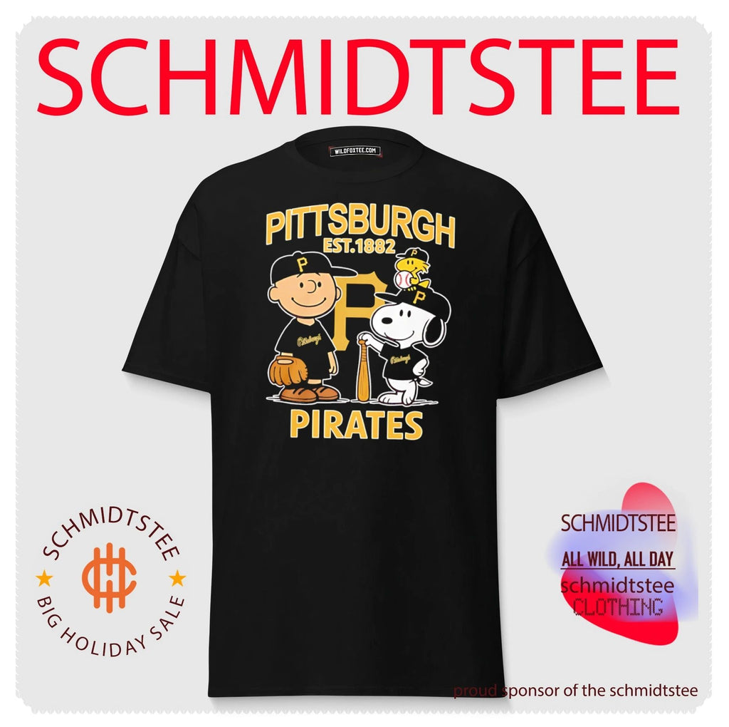 Peanuts x Pittsburgh Pirates Baseball est 1882 shirt