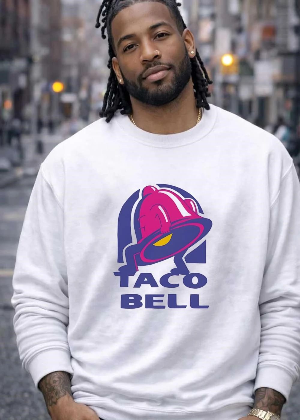 Taco Bell Apparel Funny Dancing Bell Graphic Men’s T-Shirt