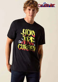 You Are Cursed Yellow Red Gradient Graffiti Text Flying Teeth shirt
