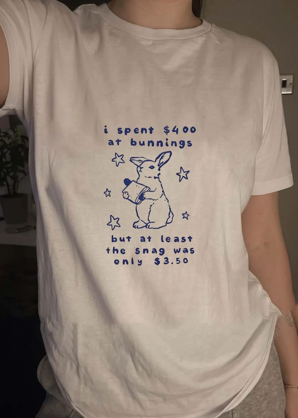 Bunnings Rabbit Art I Spent 400 at but at Least the Snag Was Only 350 shirt