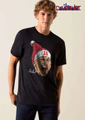 Pat Mahomes Screaming Face Red Santa Hat Halftone Caricature shirt