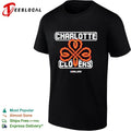 Charlotte Clovers Ballerz basketball pixel art T-shirt