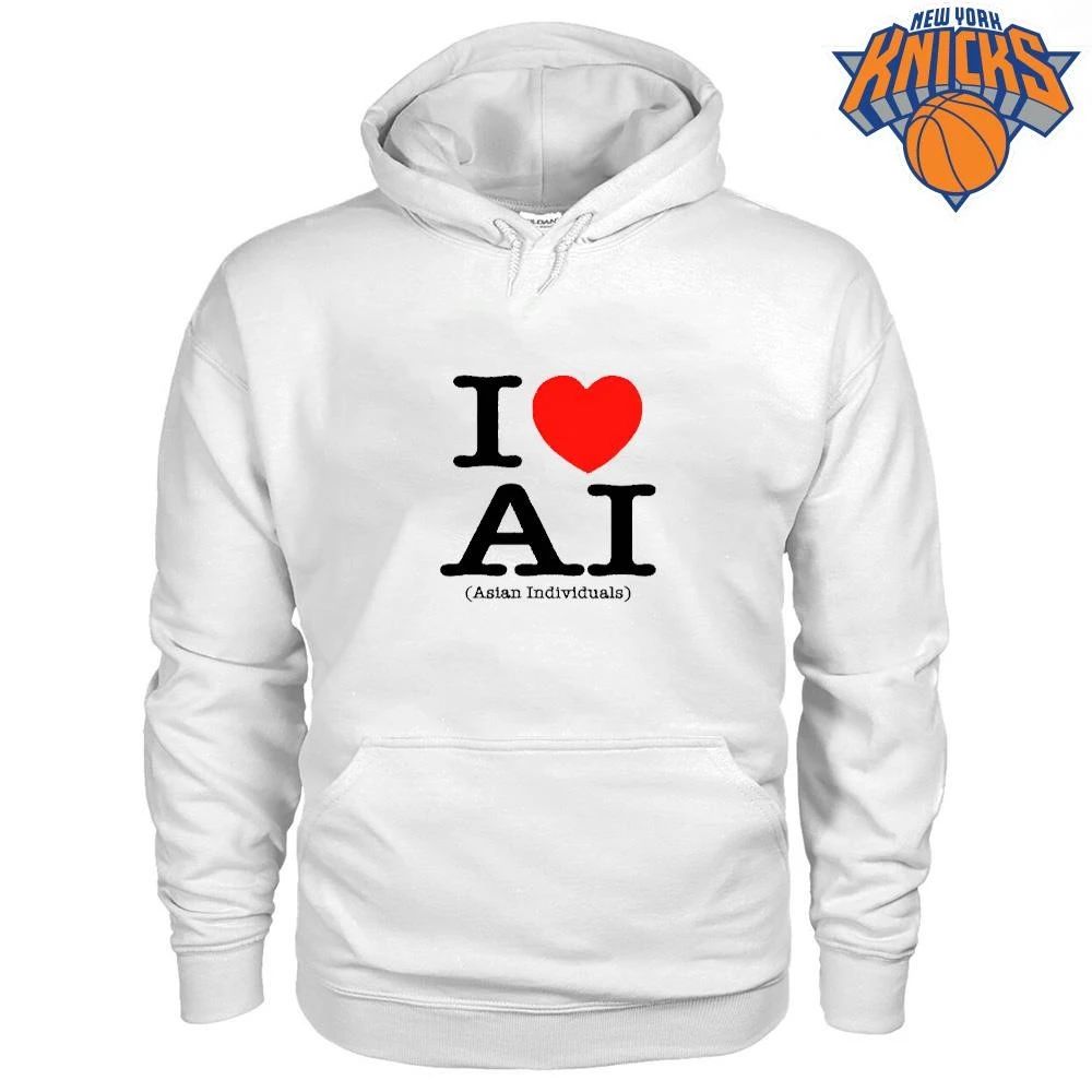 I Love AI Asian Individuals Funny Meme Heart Shirt