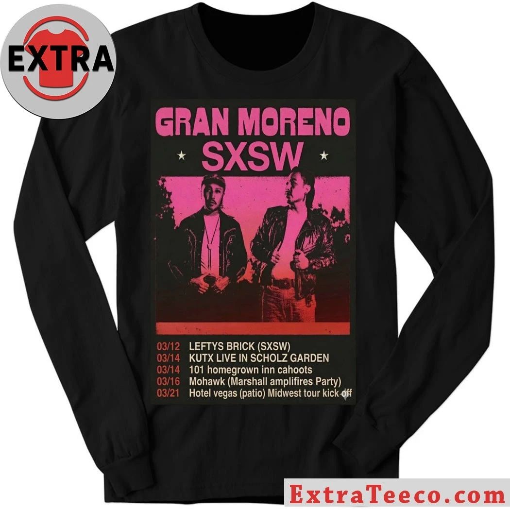 GRAN MORENO March 2026 Tour Poster Shirt