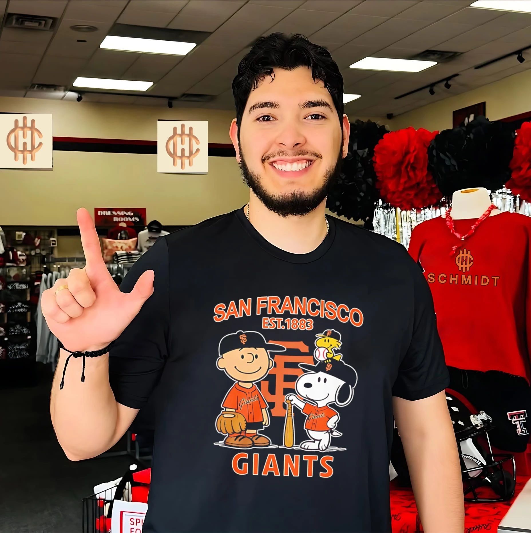 Peanuts x San Francisco Giants Baseball est 1883 shirt