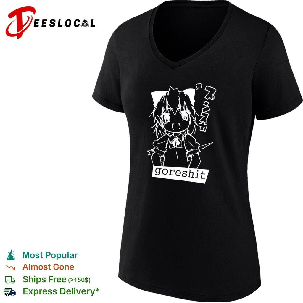 Goreshit Anime Girl breakcore electronic T-shirt