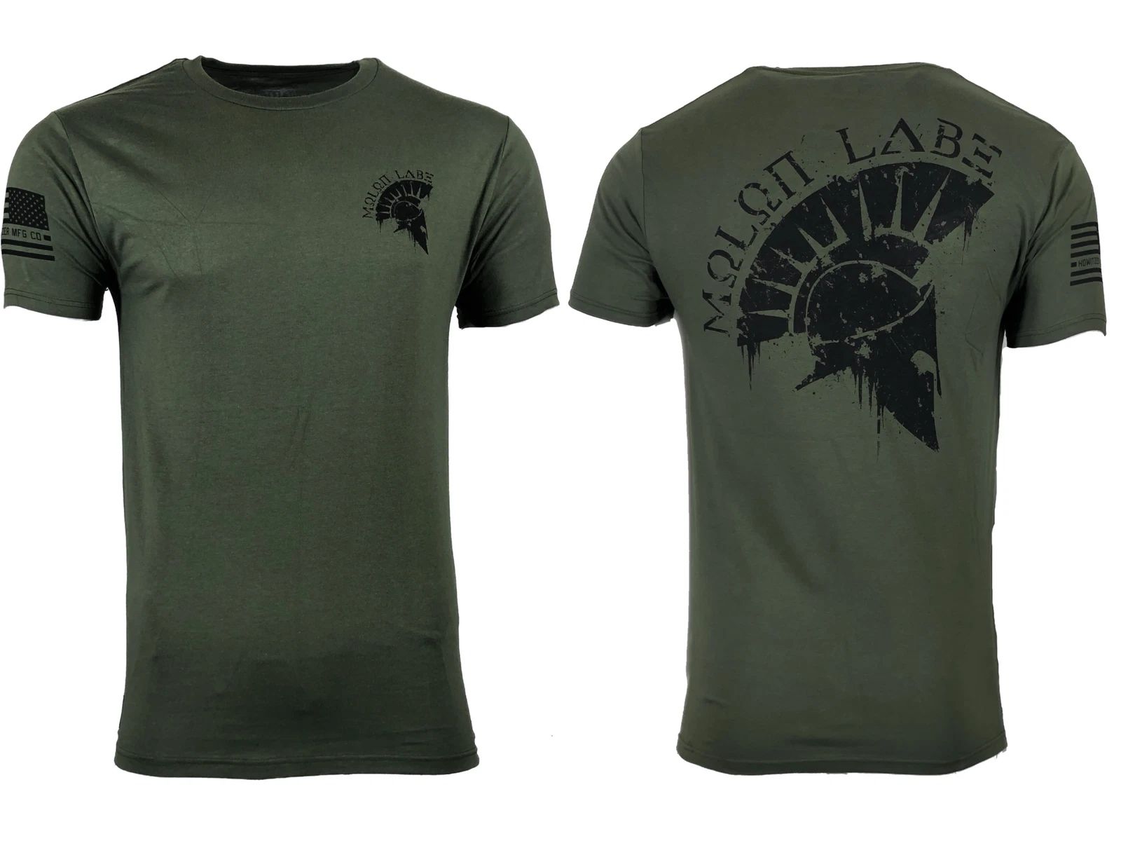 Howitzer Style Men's T-Shirt MOLON LABE Military Green Grunt S M L XL 2XL 3XL