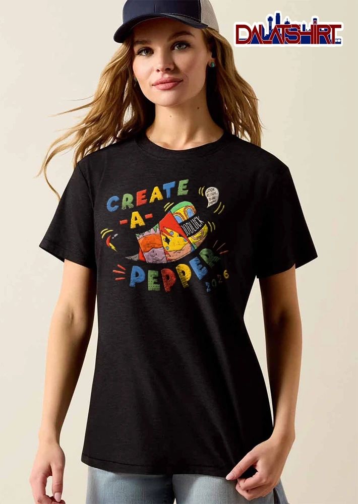 Create A Pepper Look Alive Sunshine Goodluck 2026 Colorful Cartoon Mask Collage shirt