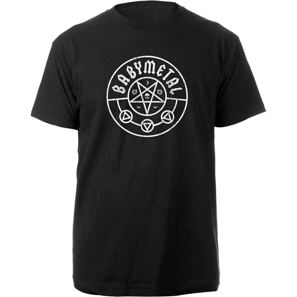 Men's Babymetal Pentagram Slim Fit T-shirt Medium Black