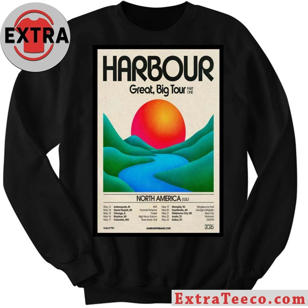 Harbour Band Great Big Tour 2026 Poster Shirt