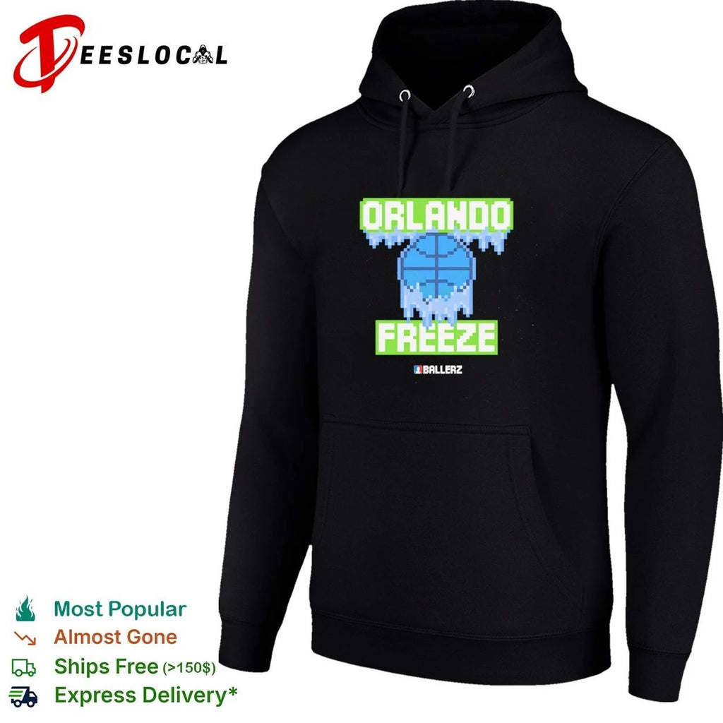 Orlando Freeze Ballerz basketball pixel art T-shirt