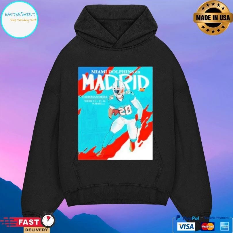 Miami Dolphins In Madrid Commanders Week 11 T-shirts