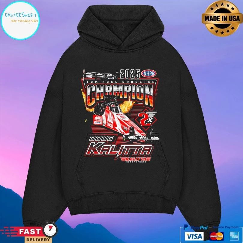 Doug Kalitta 2025 Top Fuel Dragster Champion T-shirts
