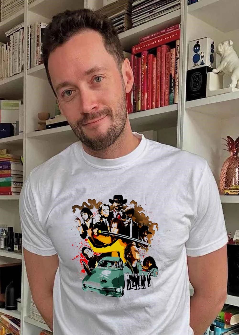 Alex Ember Pulp Fiction Quentin Tarantino Movie Characters Samurai Sword T-Shirt