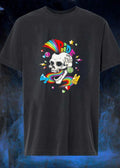 Pride or Die Skull Rainbow Punk Disco Megaphone Rock Hand Pride or Die shirt