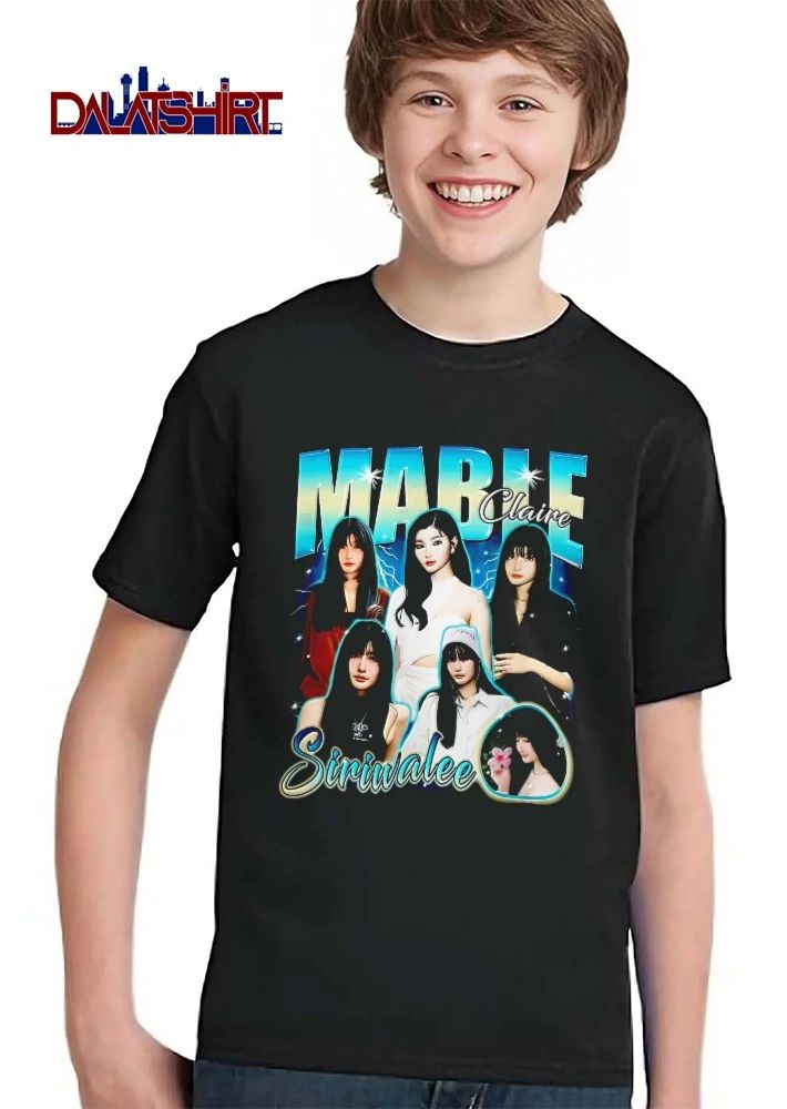Mable Claire Siriwalee Retro Bootleg Woman Photo Collage Lightning shirt