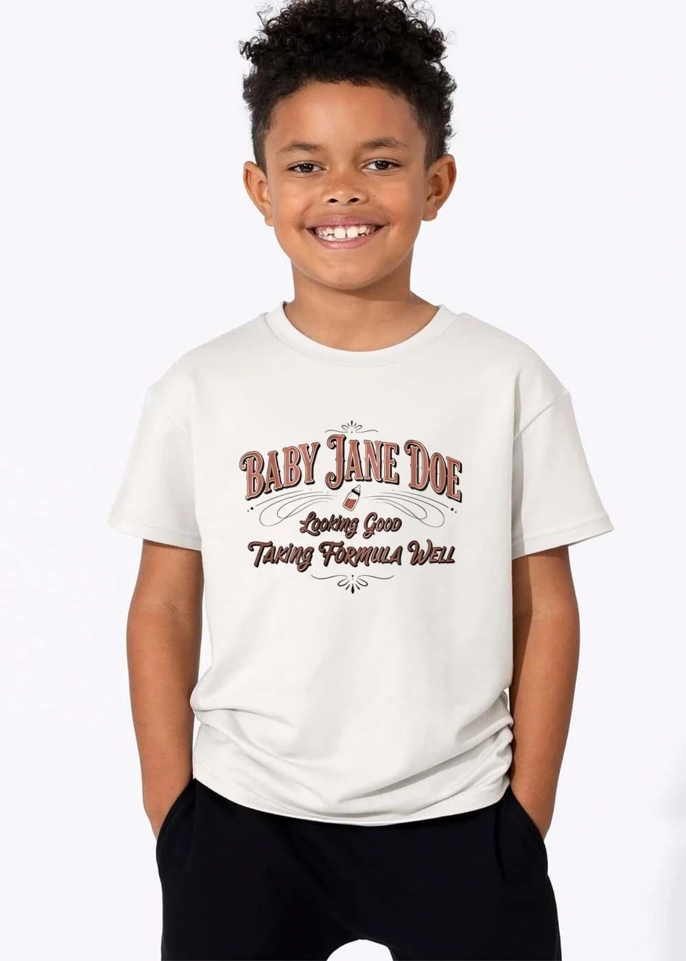 Looking Good Taking Formula Well Baby Jane Doe Milk Bottle Decorative Swirl Ornaments shirt