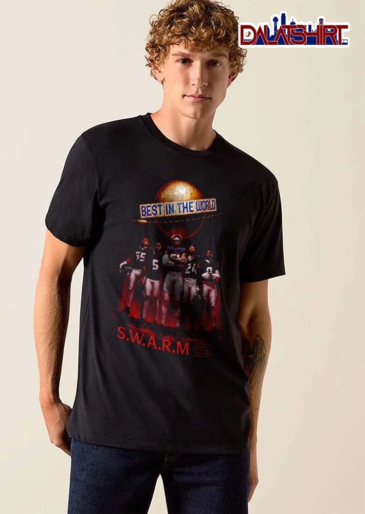 Swarm In The World Will Anderson Jr Derek Stingley Roster Five Football Players Planet Earth shirt