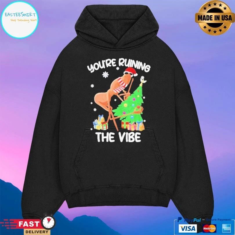 You’re Ruining The Vibe Christmas Marcus The Worm Xmas T-shirts