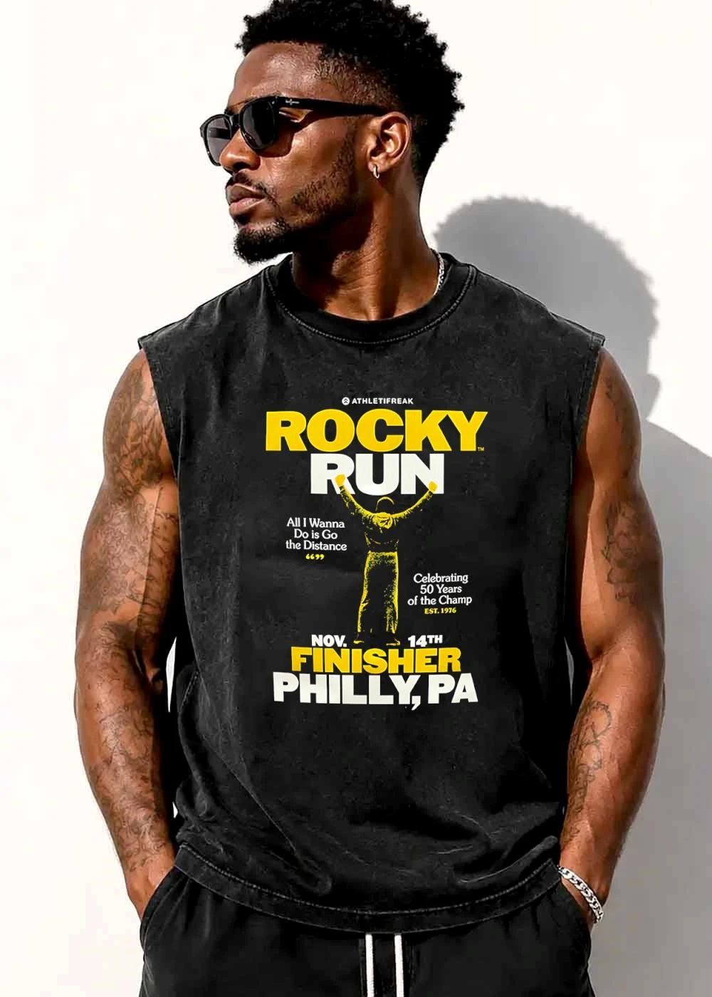 Athletifreak Rocky Run All I Wanna Do Is Go The Distance Est 1976 shirt