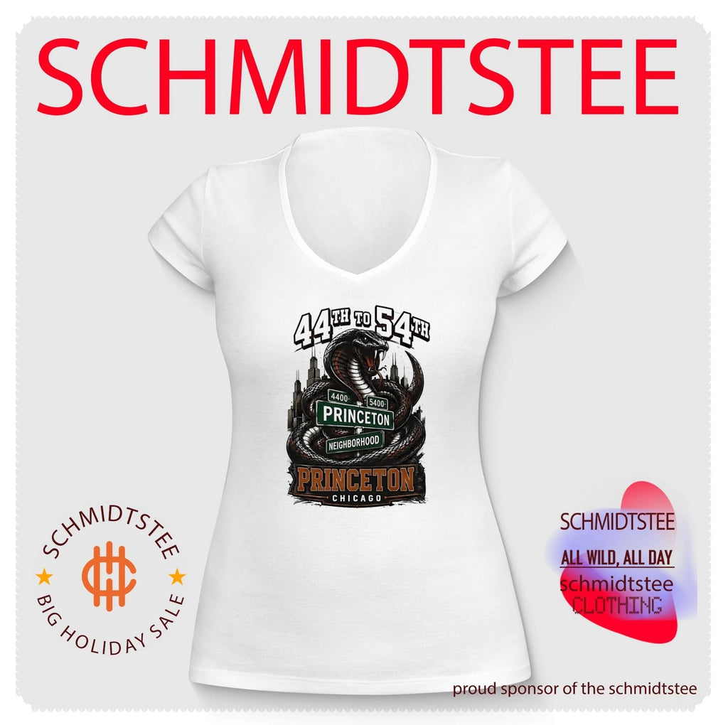 44th to 54th Princeton Neighborhood snake illustration shirt