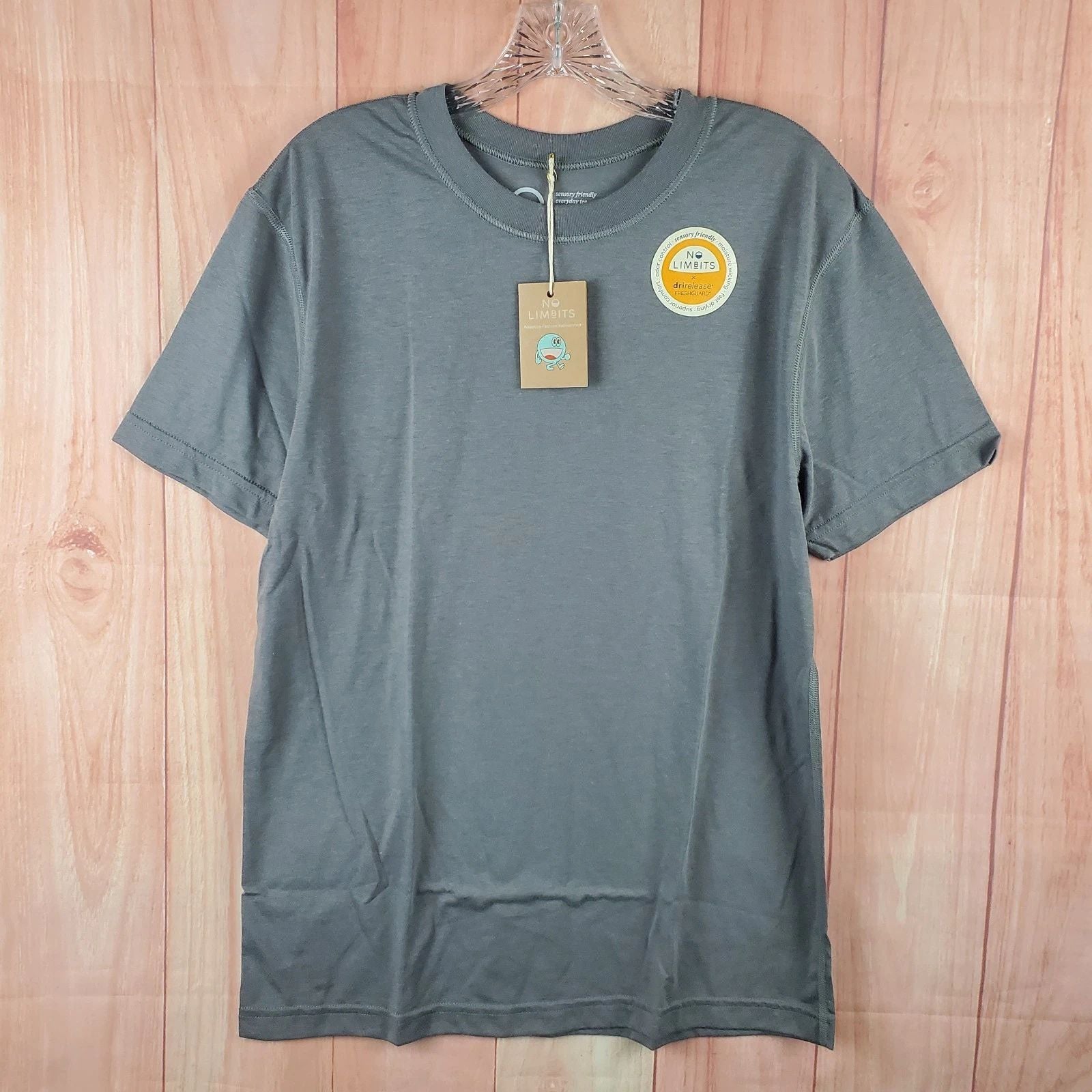 No Limbits Adaptive Sensory Friendly T Shirt Mens Medium Gray Everyday Wear