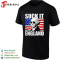 George Washington Suck It England Founding Father T-shirt